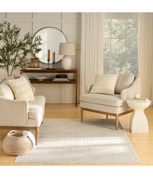 Nourison Washable Charm Ivory WCH02 4 ft. X 6 ft. Rect. Rug