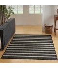 Nourison Positano Black Ivory POS03 4 ft. X 6 ft. Rect. Rug