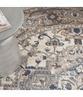 Nourison Concerto Ivory Grey CNC05 10 ft. X Round Rug