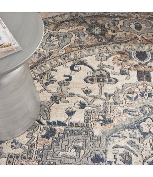 Nourison Concerto Ivory Grey CNC05 10 ft. X Round Rug