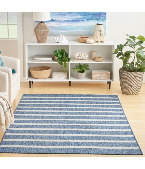 Nourison Positano Navy Ivory POS03 5 ft. X 7 ft. Rect. Rug
