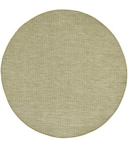 Nourison Positano Green POS01 6 ft. X Round Rug