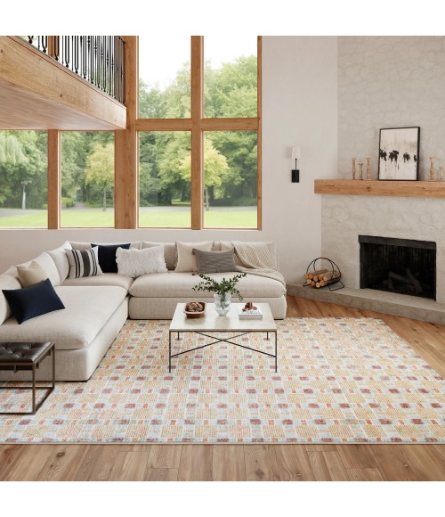 Nourison Nordic Rust Multicolor NRC14 8 ft. X 10 ft. Rect. Rug