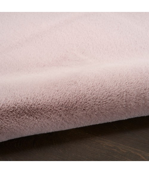 Nourison Soft Plush Rabbit Fur Lavender SFF01 7 ft. 6 in. X 9 ft. 6 in. Rect. Rug
