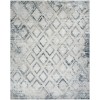 Nourison Dekor Grey Navy DEK05 7 ft. 10 in. X 9 ft. 10 in. Rect. Rug