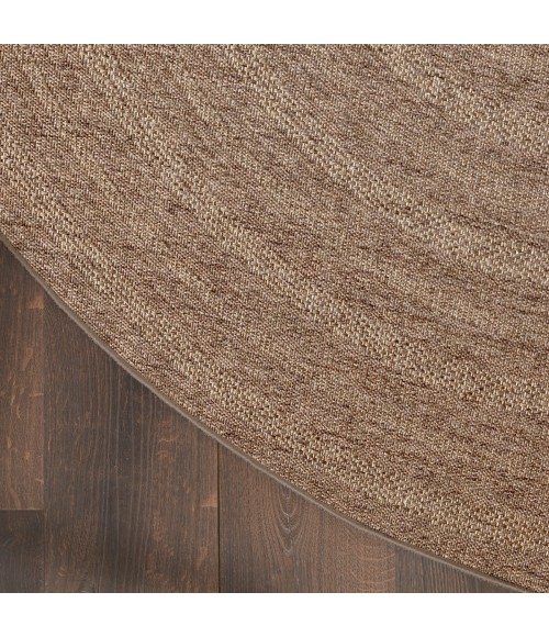 Nourison Tulum Brown TLM04 8 ft. X Round Rug