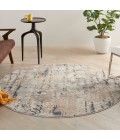 Nourison Concerto Beige Grey CNC01 5 ft. 3 in. X Round Rug