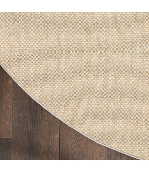 Nourison Tulum Cream TLM03 8 ft. X Round Rug