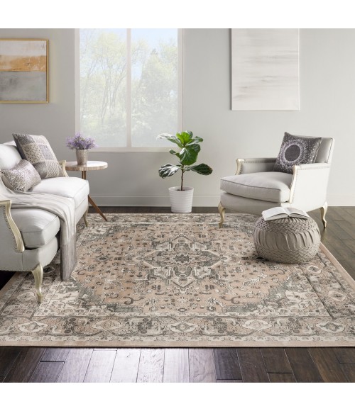 Nourison Concerto Beige Grey CNC05 7 ft. 10 in. X Square Rug