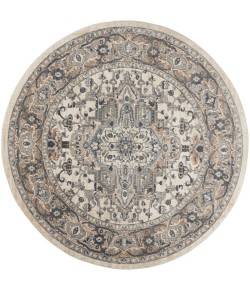 Nourison Concerto Ivory Grey CNC05 10 ft. X Round Rug