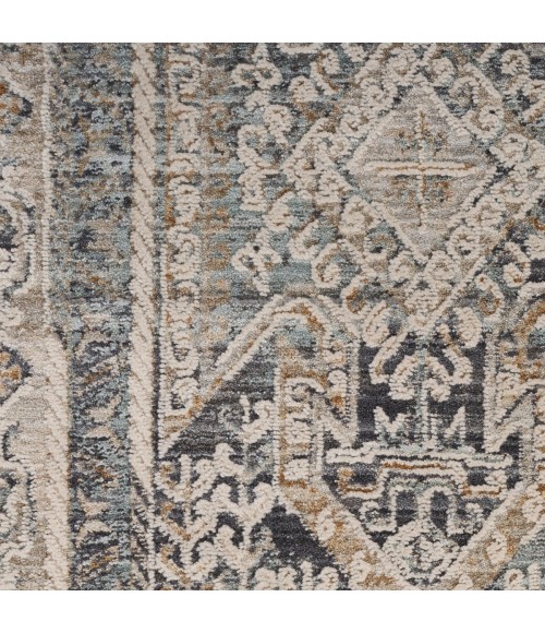 Nourison Nyle Ivory Charcoal Rug NYE01 2 ft. 3 in. X 8 ft. Rect. - Rugs Town Nourison Nyle Ivory Charcoal NYE01 2 ft. 3 in. X 8 ft. Rect. Rug