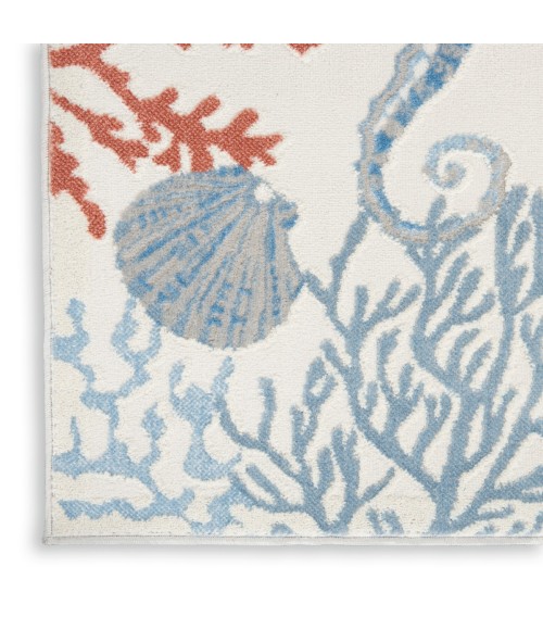 Nourison Pompeii Ivory Multicolor PMP03 5 ft. 3 in. X 7 ft. 3 in. Rect. Rug