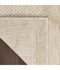 Nourison Easy Care Cream NES01 2 ft. 2 in. X 14 Rect. Rug