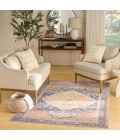 Nourison Vintage Washables Blue Coral VWS13 5 ft. 3 in. X 7 ft. 3 in. Rect. Rug