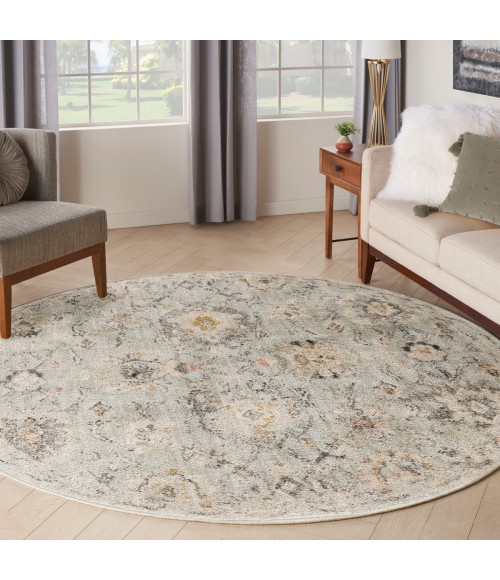 Nourison Oushak Home Mint OUS01 7 ft. 10 in. X Round Rug