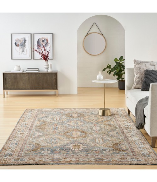 Nourison Petra Blue PTR01 7 ft. 10 in. X 10 ft. 4 in. Rect. Rug