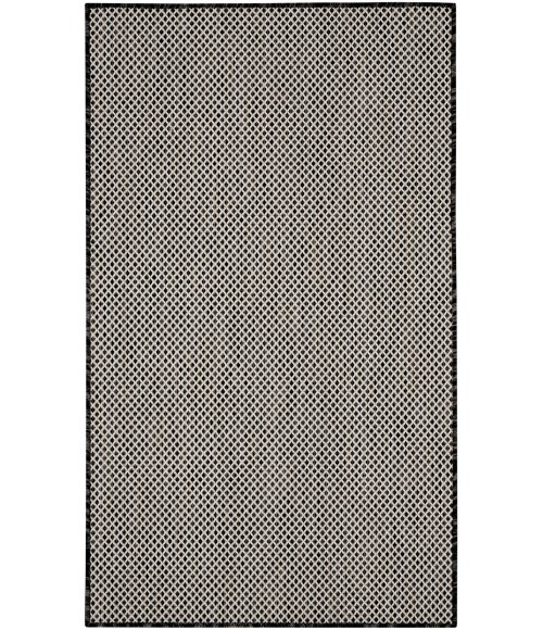 Nourison Courtyard Black White COU01 2 ft. X 3 ft. Rect. Rug