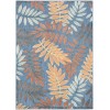 Nourison Aloha Blue Rose ALH18 7 ft. 10 in. X 10 ft. 6 in. Rect. Rug