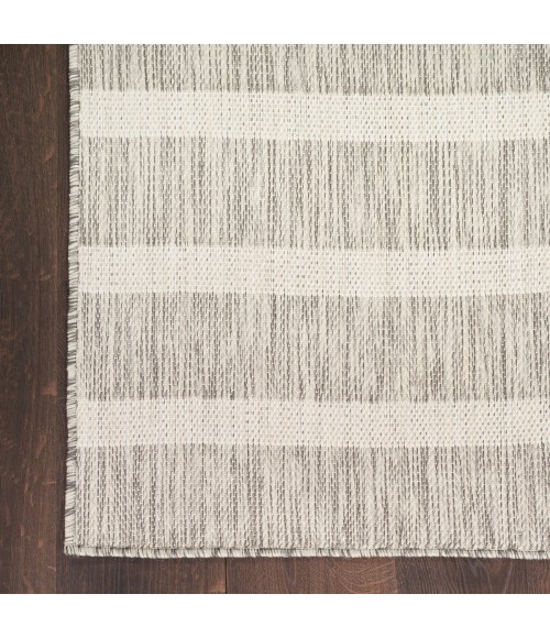 Nourison Positano Grey Ivory POS03 6 ft. X 9 ft. Rect. Rug