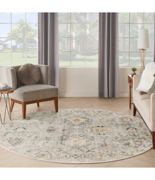 Nourison Oushak Home Mint OUS01 7 ft. 10 in. X Round Rug