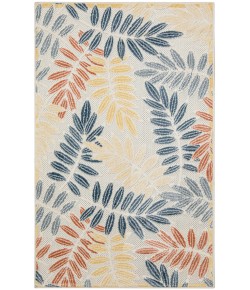 Nourison Home Aloha ALH18 Ivory Blue 2 ft. 8 in. X 4 ft. Area Rug