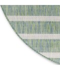 Nourison Positano Blue Green Ivory POS03 6 ft. X Round Rug