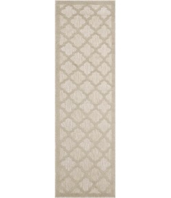Nourison Easy Care Cream NES01 2 ft. 2 in. X 10 ft. Rect. Rug