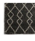 Nourison Geometric Shag Charcoal GOS01 2 ft. 2 in. X 3 ft. 9 in. Rect. Rug