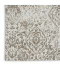 Nourison Damask White DAS06 6 ft. x 9 ft. Rect. Rug