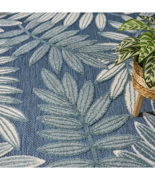 Nourison Aloha Blue ALH18 3 ft. 6 in. X 5 ft. 6 in. Rect. Rug