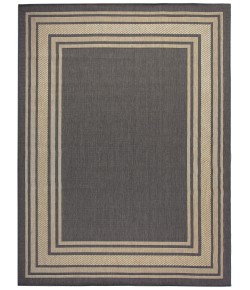 Nourison Horizon Indoor/Outdoor Charcoal HOZ03 9 ft. X 12 ft. Rect. Rug