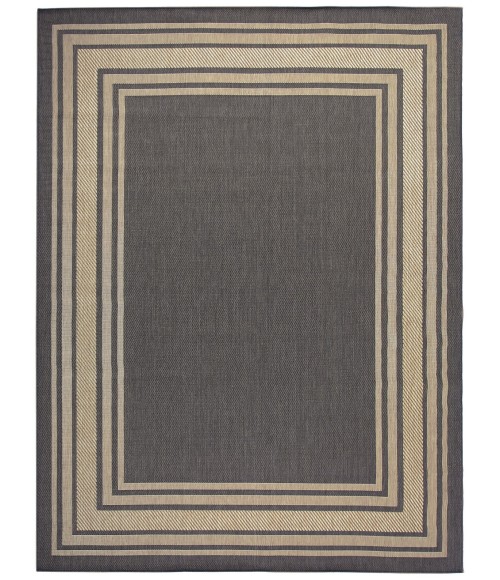 Nourison Horizon Indoor/Outdoor Charcoal HOZ03 9 ft. X 12 ft. Rect. Rug