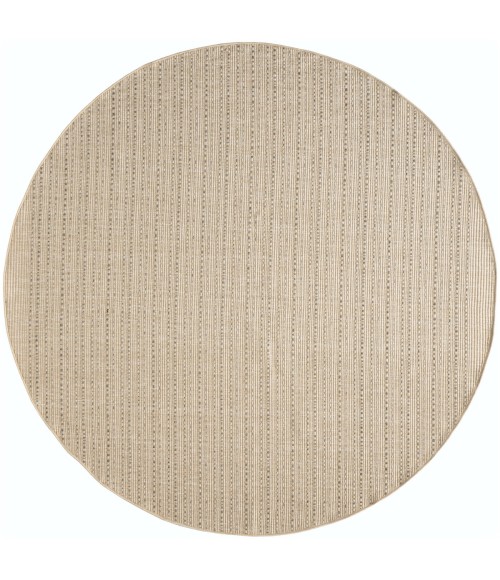 Nourison Tulum Taupe TLM01 8 ft. X Round Rug