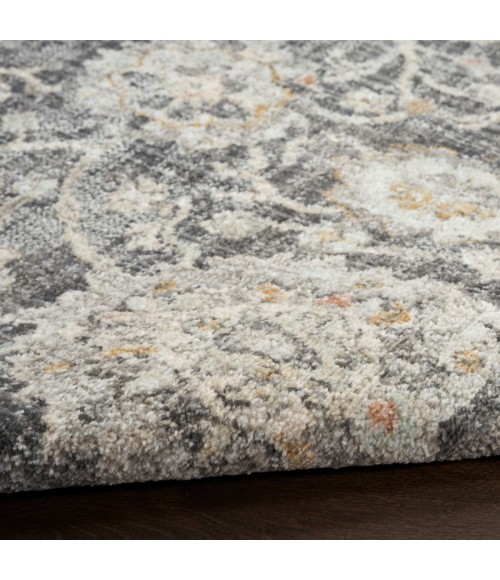 Nourison Oushak Home Charcoal OUS01 7 ft. 10 in. X Round Rug