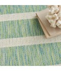 Nourison Positano Blue Green Ivory POS03 6 ft. X Round Rug