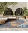 Nourison Aloha Blue Rose ALH18 9 ft. X 12 ft. Rect. Rug