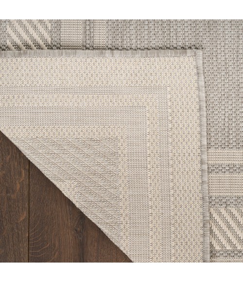 Nourison Horizon Indoor/Outdoor Grey HOZ03 2 ft. 2 in. X 8 ft. Rect. Rug