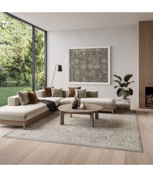 Nourison Dekor Light Grey DEK08 7 ft. 10 in. x 9 ft. 10 in. Rect. Rug