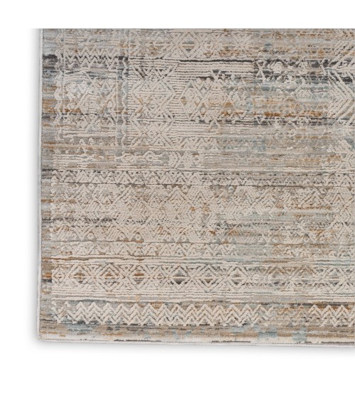 Nourison Nyle Ivory Multicolor NYE06 2 ft. 3 in. X 10 ft. Rect. Rug