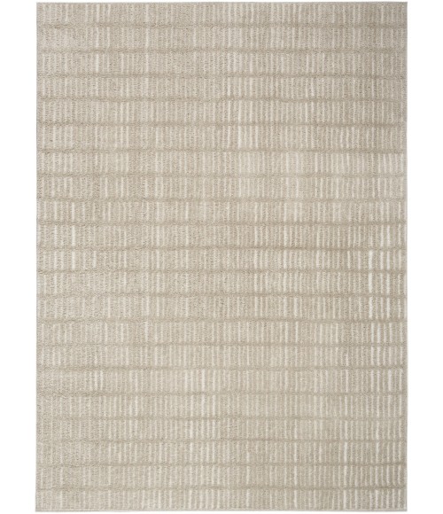 Nourison Cozy Modern Grey Ivory CMD03 6 ft. 7 in. X 9 ft. Rect. Rug