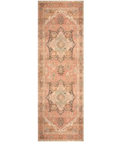 Nourison Vintage Washables Coral Multicolor VWS11 2 ft. X 6 ft. Rect. Rug
