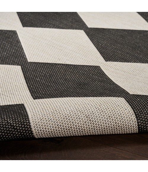 Nourison Positano Black POS04 4 ft. X 6 ft. Rect. Rug