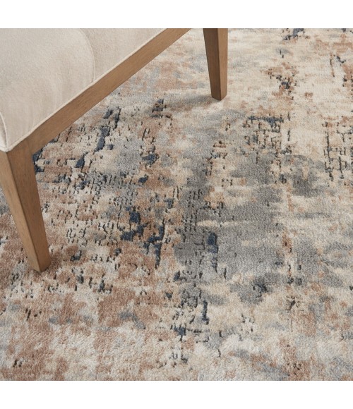 Nourison Concerto Beige Grey CNC01 6 ft. X 9 ft. Oval Rug