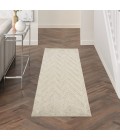 Nourison Interlock Ivory/Grey ITL04 8 ft. Rect. Rug