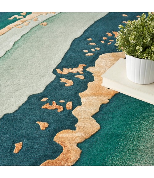Nourison Prismatic Emerald PRS30 10 ft. X 14 ft. Rect. Rug