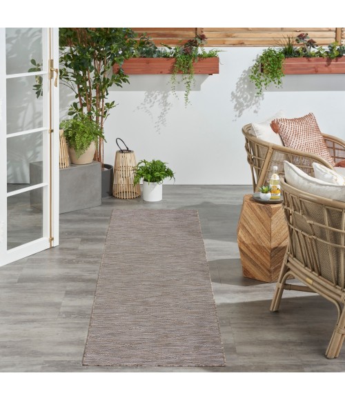 Nourison Practical Solutions Grey Mocha PSL01 2 ft. 2 in. X 8 ft. Rect. Rug
