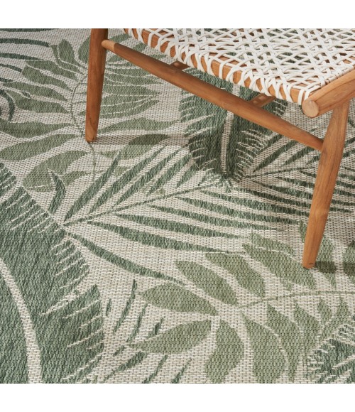 Nourison Garden Oasis Ivory Green GOA02 10 ft. X 14 ft. Rect. Rug