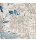 Nourison Concerto Ivory Grey Blue CNC01 5 ft. X Square Rug
