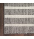 Nourison Positano Charcoal Ivory POS03 4 ft. X 6 ft. Rect. Rug