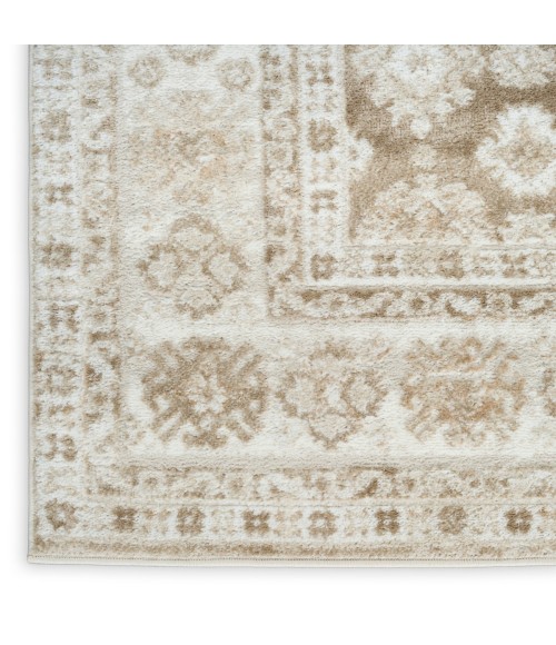 Nourison Dekor Ivory Taupe DEK02 5 ft. 3 in. X 7 ft. Rect. Rug